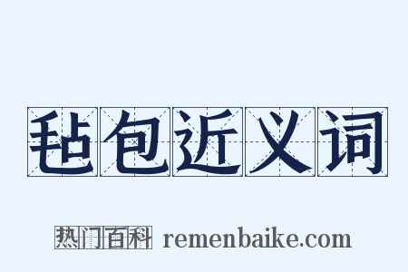 毡包近义词是什么意思的图片